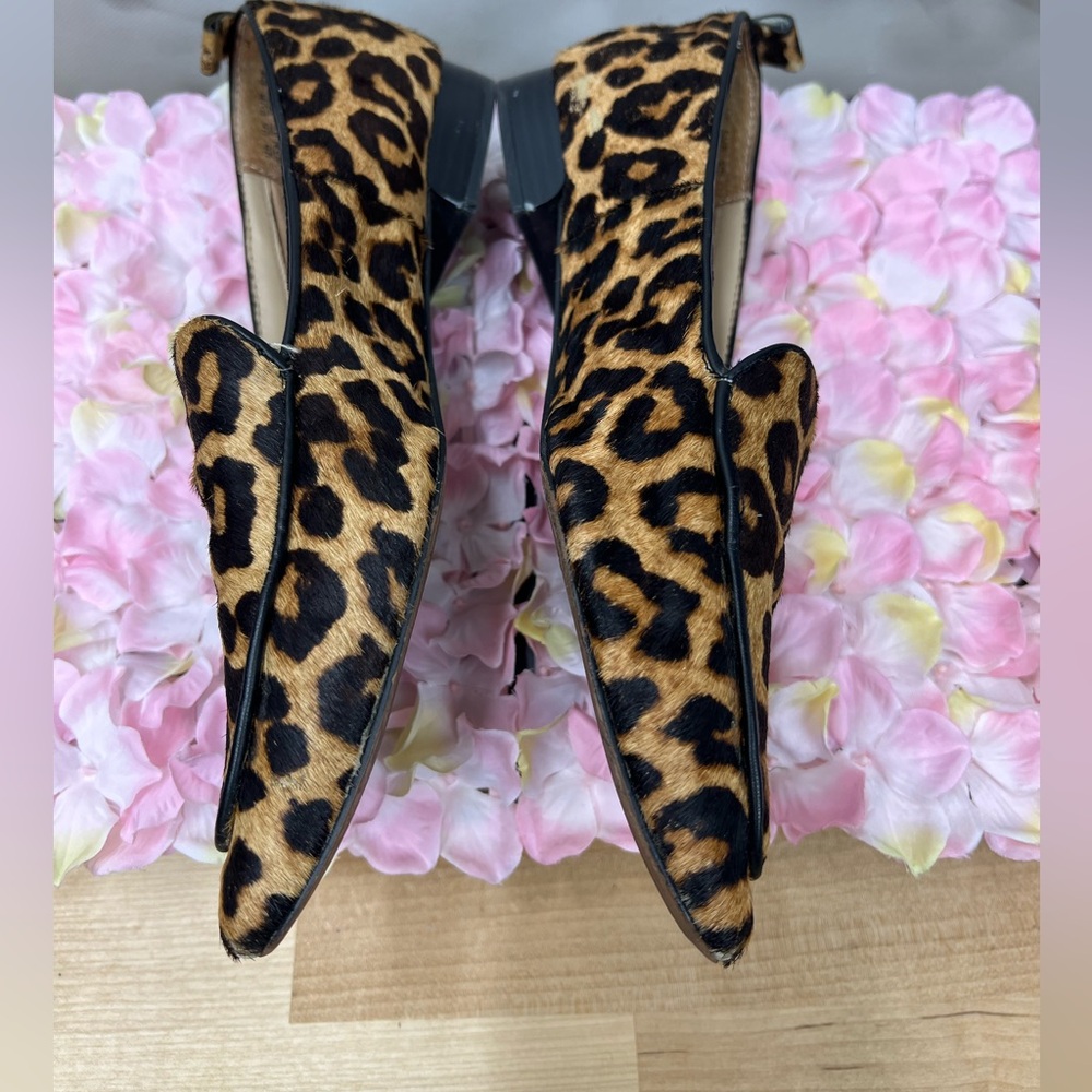 Franco Sarto Leopard Print Pointed Toe flats Loafers - Picture 6 of 12